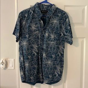 Funky Button Down Collared Shirt. Size L.